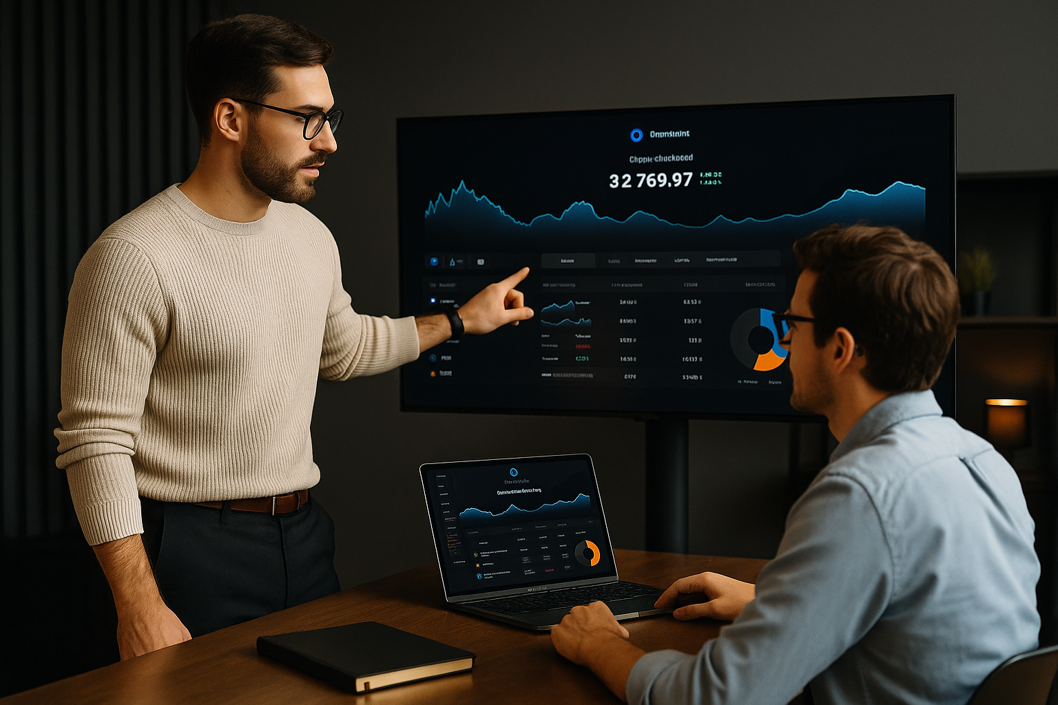 Asset manager pilotant plusieurs portefeuilles crypto